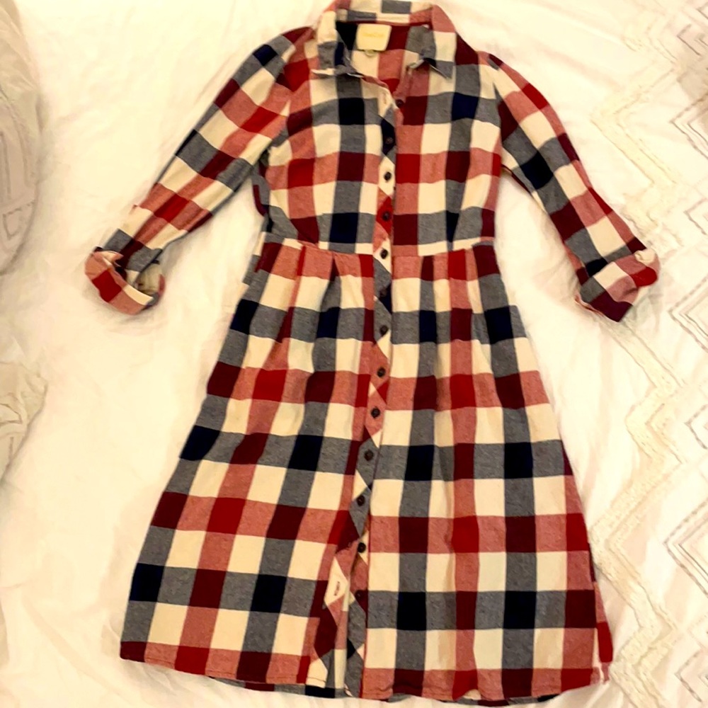 Modcloth Flannel Dress